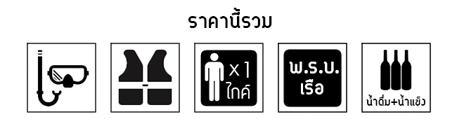 แพ็คเกจทัวร์ไปเช้าเย็นกลับ ถ้ำมรกต (เกาะมุกต์) เกาะกระดาน#1 เกาะกระดาน#2 เกาะเชือก